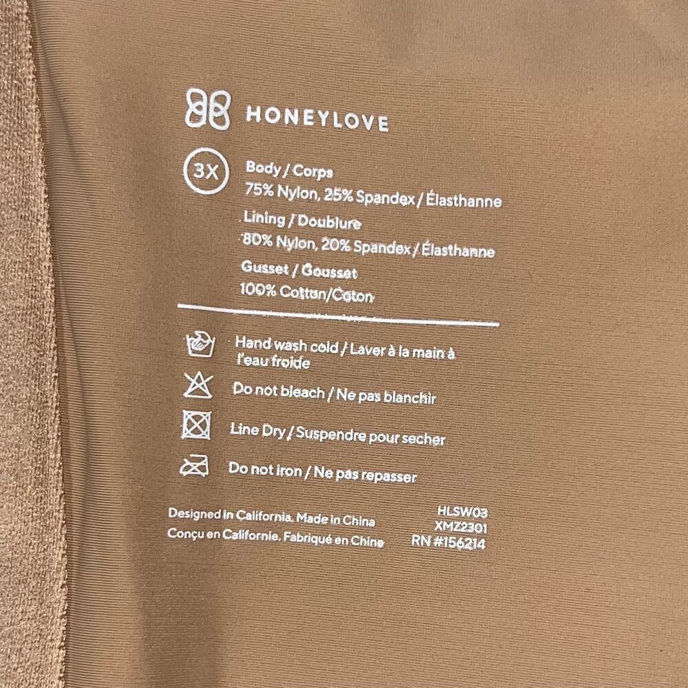 Honeylove SuperPower Short High Compression Sculpting Shapewear Sand NWT 3X - Picture 13 of 13